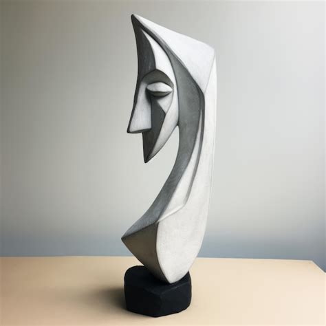 Premium AI Image | Hand Drawn Abstract Sculpture Sketch White Face In ...