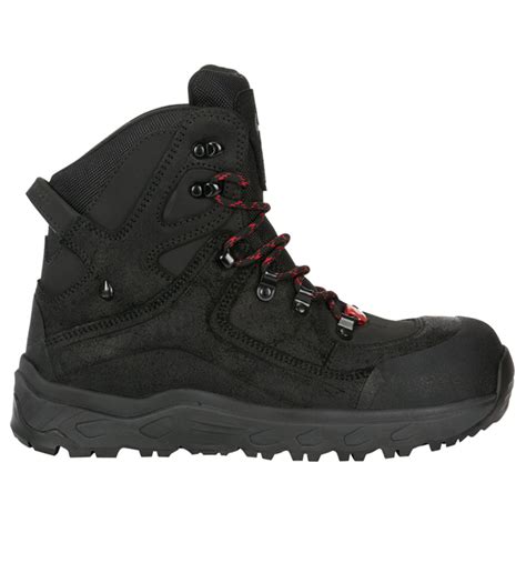 E S S Safety Boots Siom X Mid Black Strauss