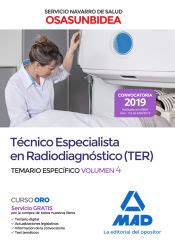 Tecnico Especialista En Radiodiagnostico Ter Del Servicio Navarro De