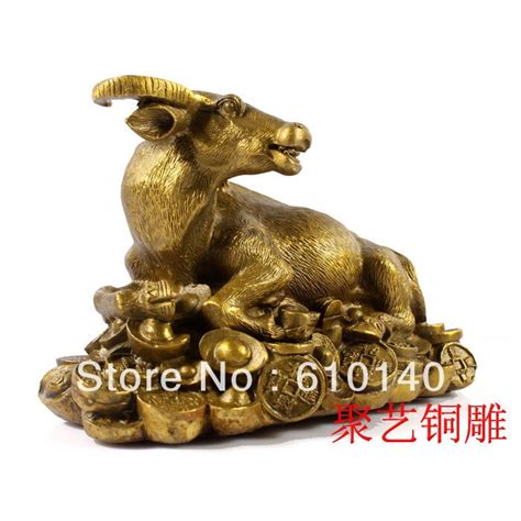 Bronze Statue Copper Lucky Decoration Feng Shui Products Money Cattle