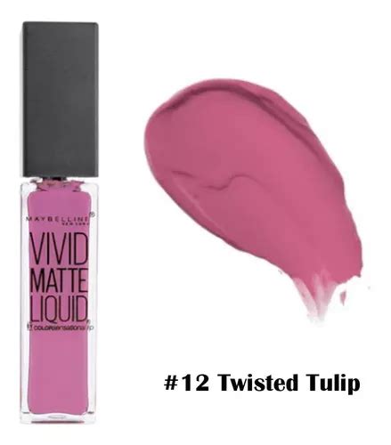 Batom Maybelline Vivid Matte Liquid Color Sensational Cor 12 Tulipa