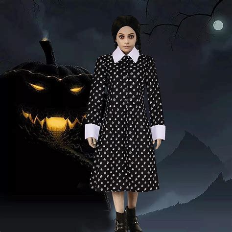 Odavom Mercoled Vestito Addams Per Bambini Mercoled Thing Costume