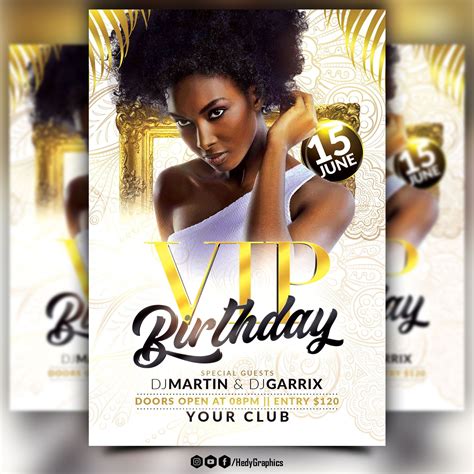 Birthday Bash Flyer By Hedygraphics Codester