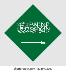 Saudi Arabia Flag Official Colors Vector Stock Vector (Royalty Free ...