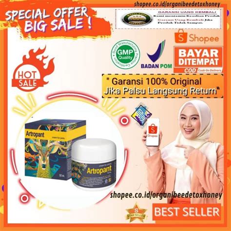 Jual Artropant Cream Obat Nyeri Sendi Otot Tulang 50 Ml Shopee