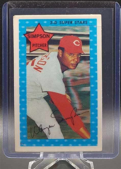 1971 Kellogg S Wayne Simpson 3 D Super Stars 1 Xograph 3D 119 SO