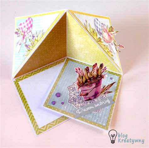 Triangle Corner Pop Up Card Tutorial Blog Kreatywny