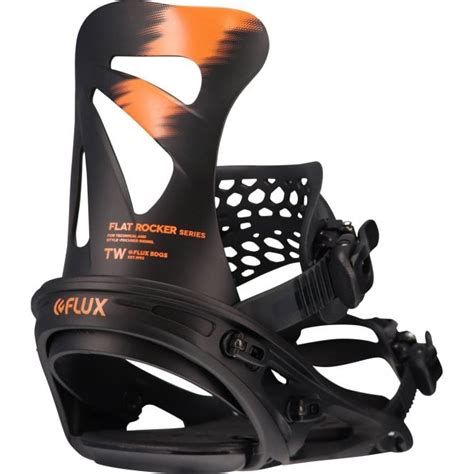 Flux TW Snowboard Bindings Black Orange 2023