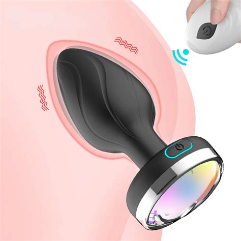 Tap N Anal Iluminado Con Control Remoto Para Mujer Vibrador Anal De