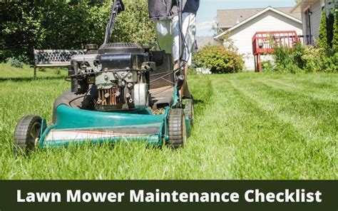 Lawn Mower Maintenance Checklist (Springtime + Other)