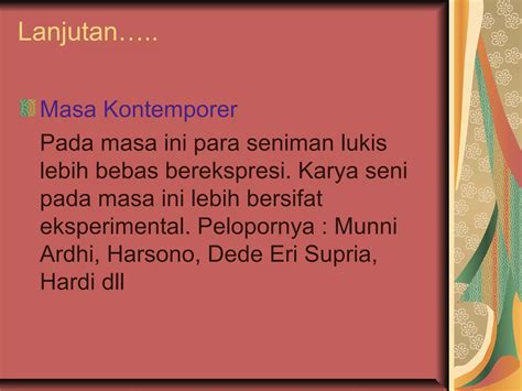 Sejarah Perkembangan Seni Rupa Indonesia Kls 8 PPT