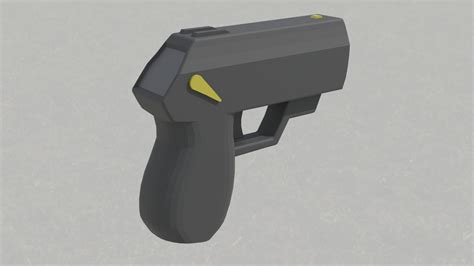 3D Taser Gun Low Detail - TurboSquid 1962883