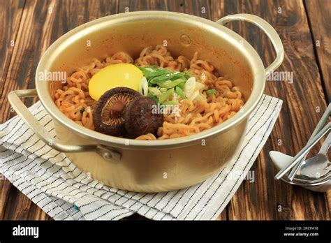 Super Spicy Korean Noodles Ramyun Or Hot Ramen Korean Dry Noodles Food Korean Style Instant