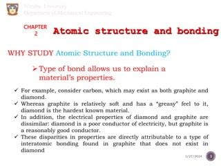 Chapter Atomic Structure And Bonding Pptx