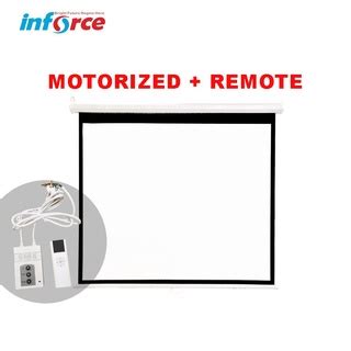 Jual Inforce Motorized Wall Screen Projector Layar Proyektor