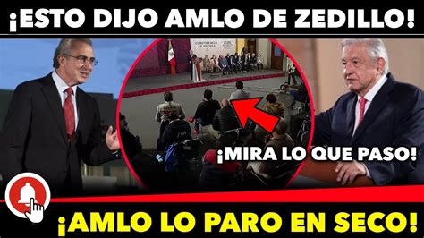 Acaba De Pasar Amlo Encara A Zedillo Y Lo Para En Seco Mira Lo Que