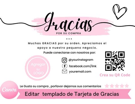 Templado De Tarjeta De Gracias Thank You Template Templado De