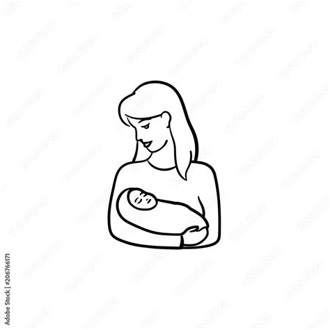 Woman With Baby Drawings