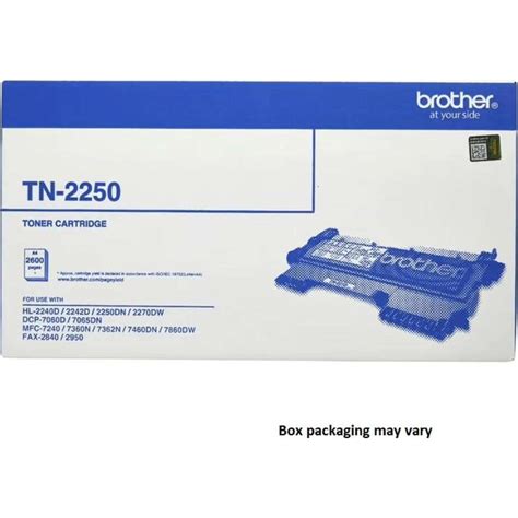 Brother TN2250 Toner Ink Cartridge Black TN 2250 Genuine Original