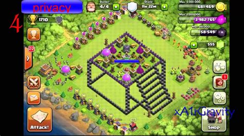 Clash Of Clans 10 Cool 3d Base Layouts Youtube