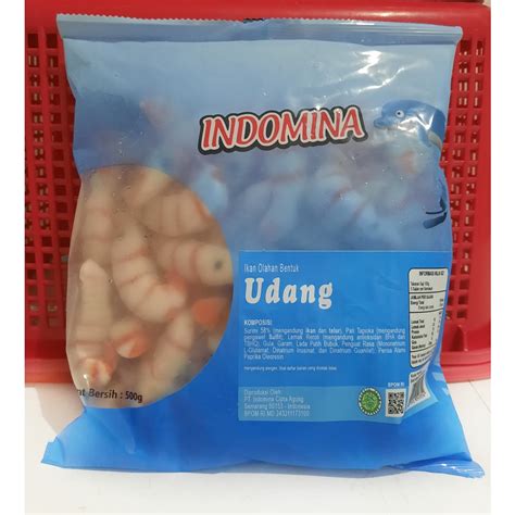 Jual Indomina Ikan Olahan Bentuk Udang Gram Shopee Indonesia