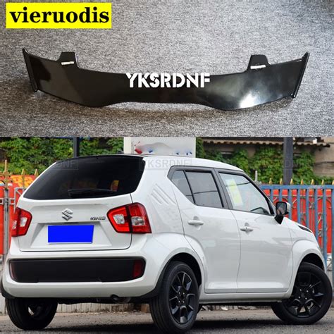 For Suzuki Ignis Rear Spoiler Abs Material Rear Trunk Spoiler Roof Wing