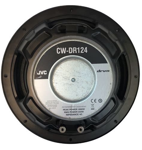 Jvc Subwoofer Cw Dr124