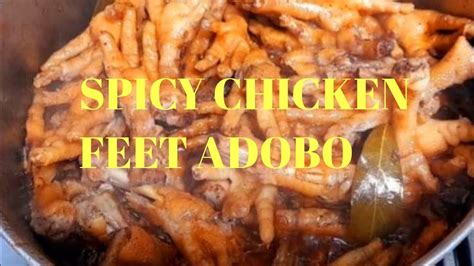 SPICY CHICKEN FEET ADOBO Bubzy Vlog YouTube