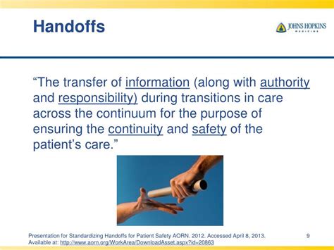 Ppt Improving Transitions Of Care Handoffs And Coordination Across