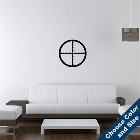 Crosshairs Wall Decal Vinyl Sticker Free Shipping