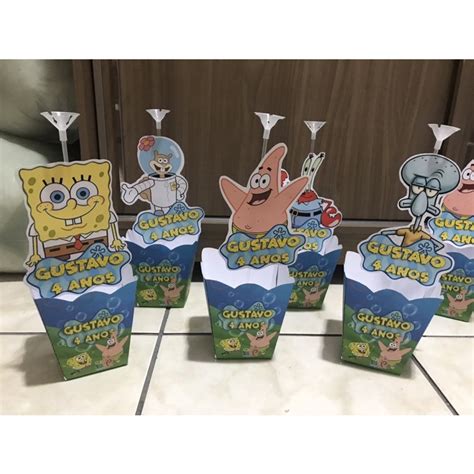 25 Centros De Mesa Bob Esponja Shopee Brasil