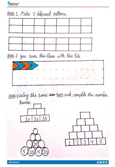 Cbse Class 4 Math Play With Patterns Worksheet With Solutions