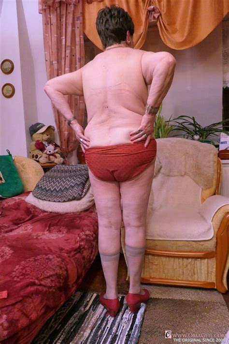 Naughty Granny Prolet Shows Off Her Saggy Tits While Undressing Coedcherry