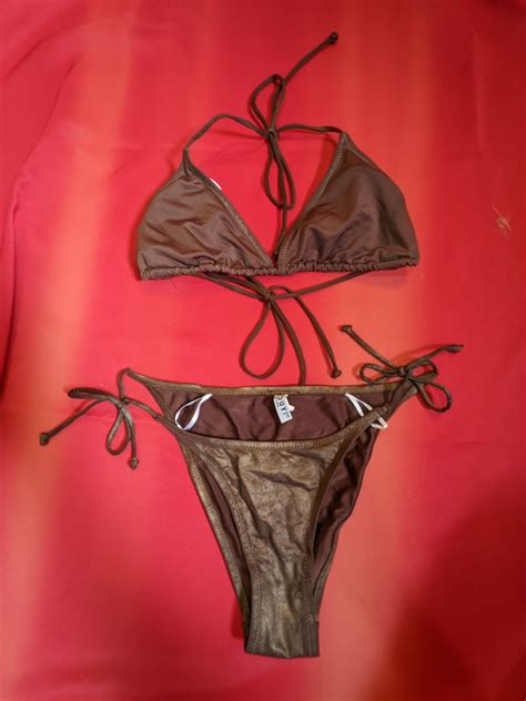 Bronze Bikini With Extra Bottom Women S Fashion Swimwear Bikinis