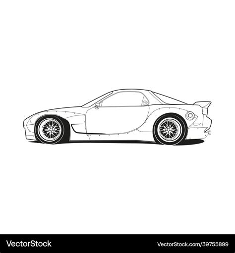 Car Outline Coloring Pages