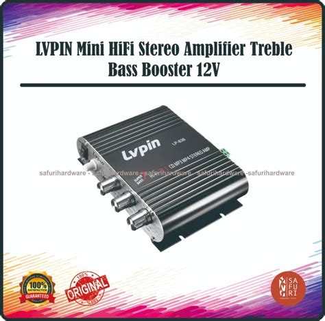 Lvpin Mini Hifi Stereo Amplifier Treble Bass Booster V Lazada Indonesia