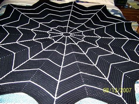 Spiderweb Afghan Blanket Crochet Pattern