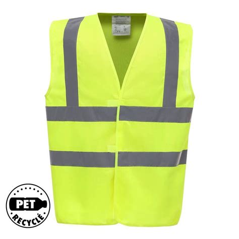 Gilet de sécurité personnalisé jaune fluo 4 bandes du S au 4XL