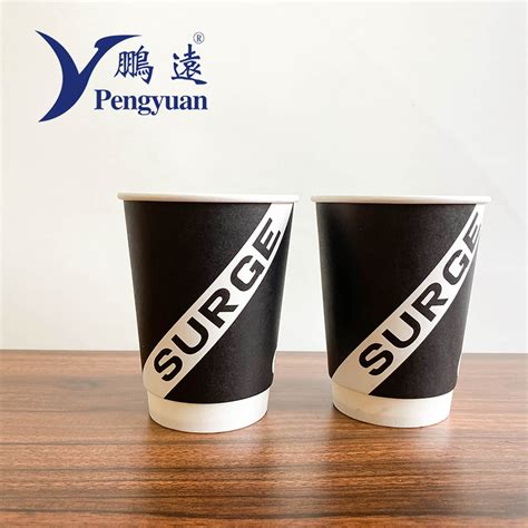 Double Wall Hot Coffee Paper Cup Hot Drinking Paper Cup Beverage Cup Disposable Paper Cup And
