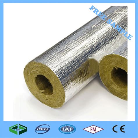 Fireproof Aluminium Foil Facing Rockwool Thermal Insulation Rock Wool