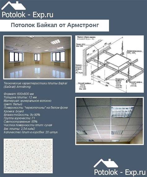 Расчет подвесного потолка армстронг: как рассчитать плиты и ...