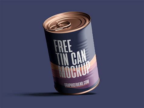 Free Tin Can Mockup Behance