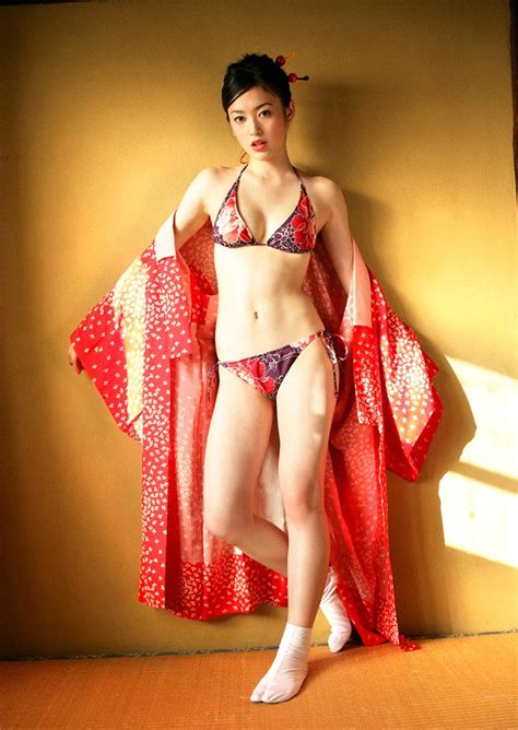Masuki Ako Sexy Bikini Photos In Kimono Galrs Hot