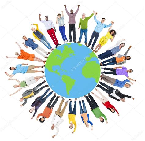 People Around Global World Map — Stock Photo © Rawpixel 63050531