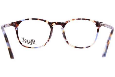 Persol Po3007vm 1058 Eyeglasses Mens Azure Brown Tortoise Full Rim 50