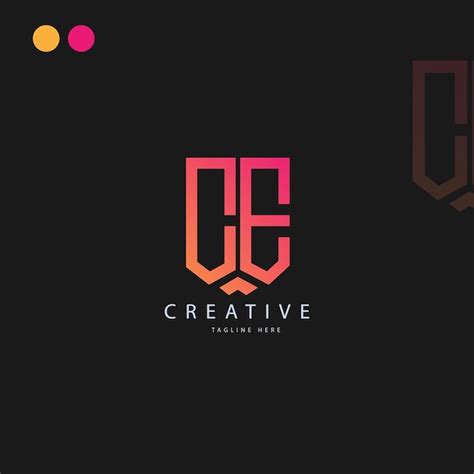 Premium Vector Modern Monogram Initial Letter Ce Logo Template