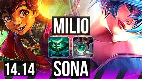 MILIO Smolder Vs SONA Jhin SUP 1 0 15 800 Games EUW Master