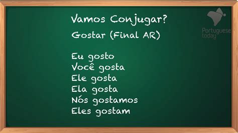 O Que Significa Gostar - Let´s Conjugate: To Like (Gostar) in Portuguese - YouTube