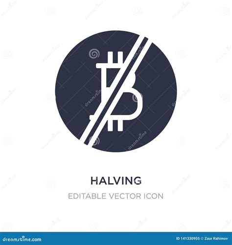 Halving Icon Vector Sign And Symbol Isolated On White Background