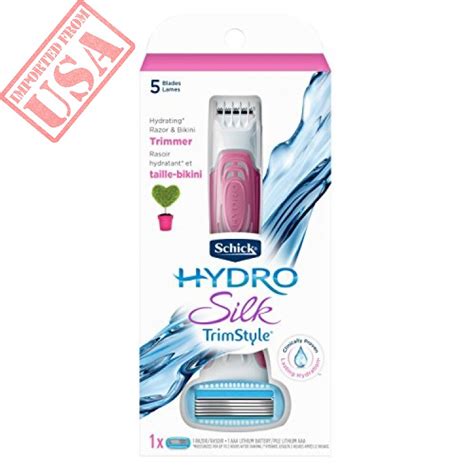 Schick Hydro Silk TrimStyle Moisturizing Razor For Women With Bikini Trimmer
